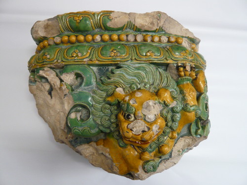 Formella in ceramica proveniente dalla Pagoda di Porcellana di Nanchino